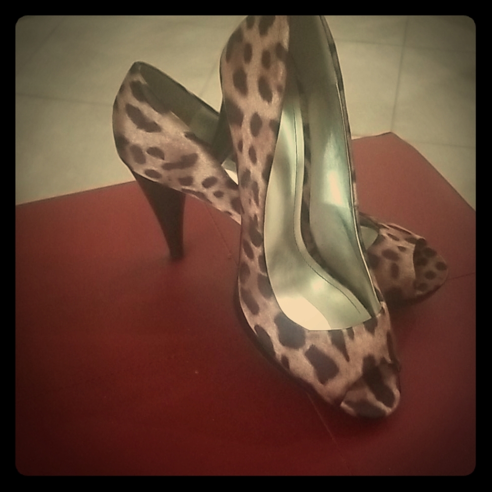 Leopard Print Stiletto Heels